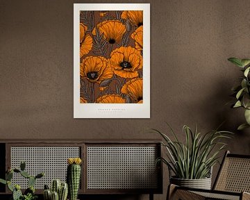 Poppies orange by Katerina Kirilova