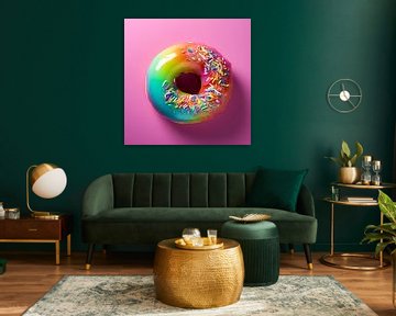 smakelijke roze Donut van PixelPrestige