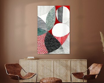 Mid Century Modern Red von Susan Black