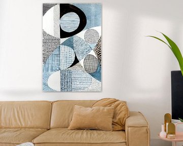 Mid Eeuw Modern Blauw van Susan Black