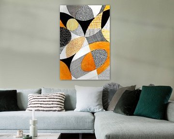 Mid Eeuw Modern Oranje van Susan Black