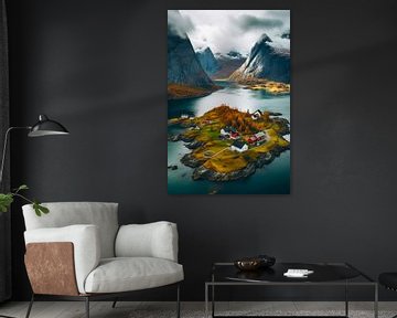 Lofoten Norway landscape by haroulita