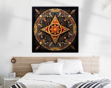 Mandala Art Frame 264988 van Abstract Schilderij