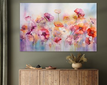 Fleurs prairie pastel sur studio snik.