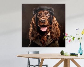 Inspector hond van studio snik.