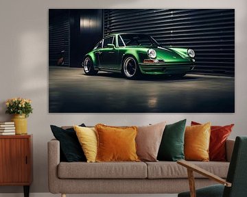Green Porsche 911 E 2.0 1969 by PixelPrestige