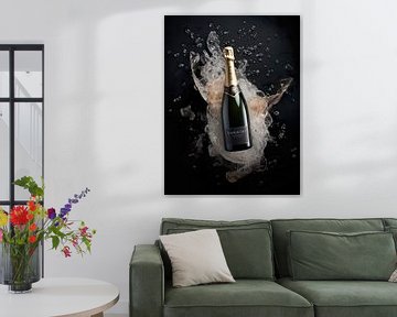 Bottle of champagne by PixelPrestige