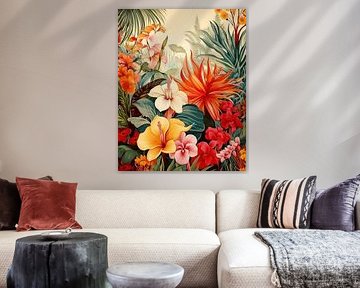 Tropische Bloemenpracht van Liv ter Riet