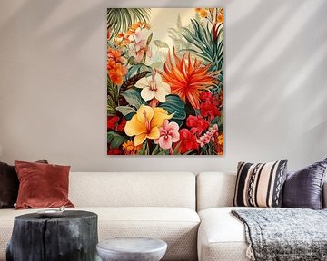 Splendeur florale tropicale sur Liv Jongman