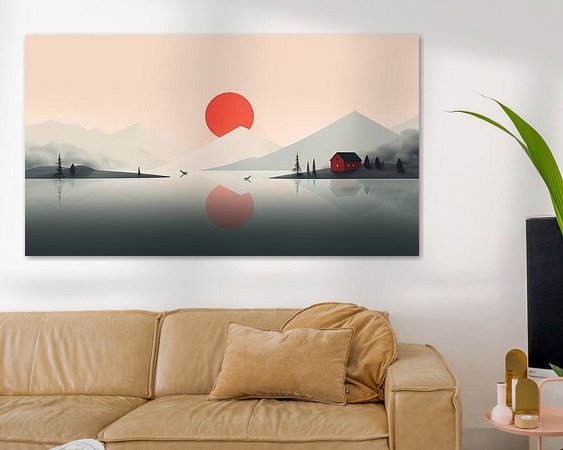 Example of the artwork in a room