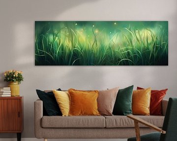 Abstract surrealistisch gras achtergrond van Art Bizarre
