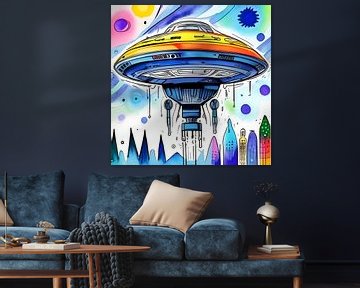 Vivid Spaceship Fantasy sur The Art Kroep