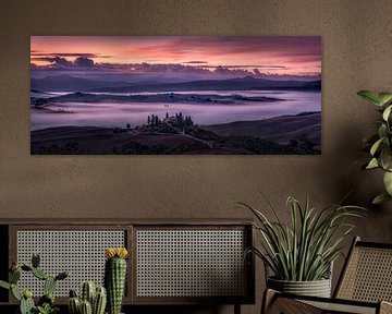 Paysage en Toscane au lever du soleil sur Voss Fine Art Fotografie