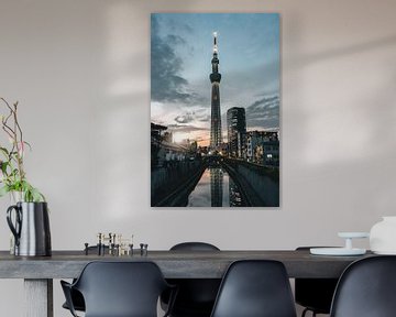 Sunset at the Tokyo Sky Tree by Endre Lommatzsch