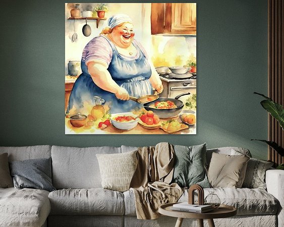 Example of the artwork in a room