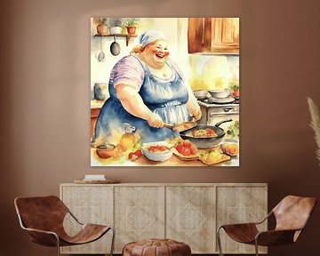 Cosy lady cooking by De gezellige Dames