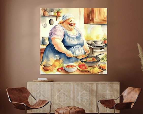 Example of the artwork in a room