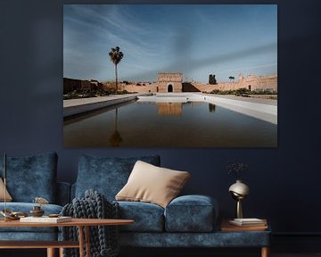 El badi Palace | Marrakech Marokko | Reisfotografie | Fine Art Print van Inge Pieck