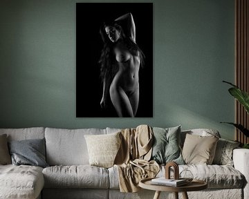 Artistic nude low-key by Arjan Groot