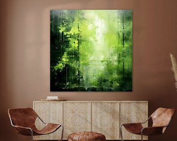 Groen Abstract van Dakota Wall Art