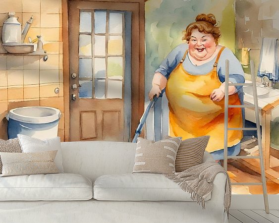 Example of the artwork in a room