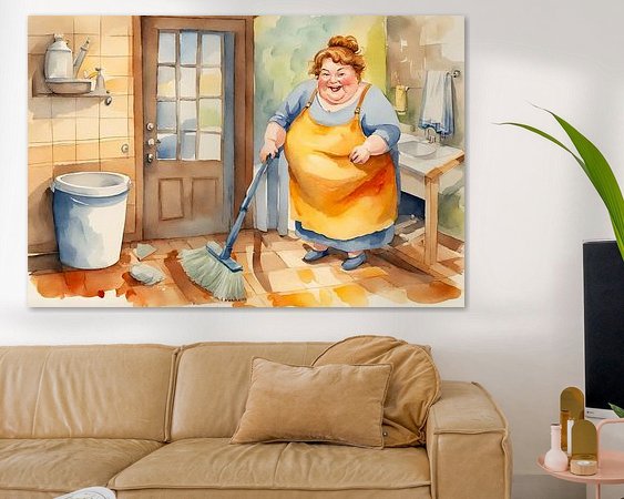 Example of the artwork in a room