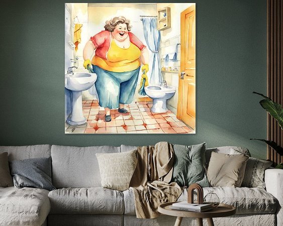 Example of the artwork in a room