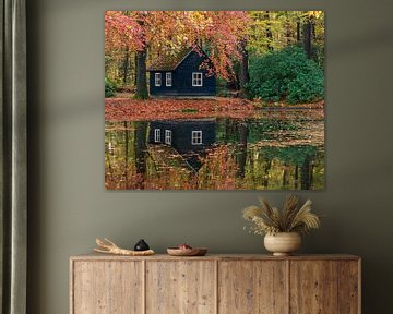 autumn wooden house crown domain the loo by petra van oorschot