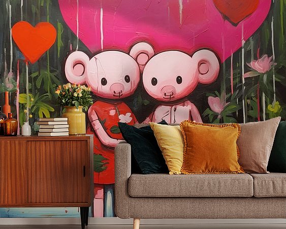 Example of the artwork in a room