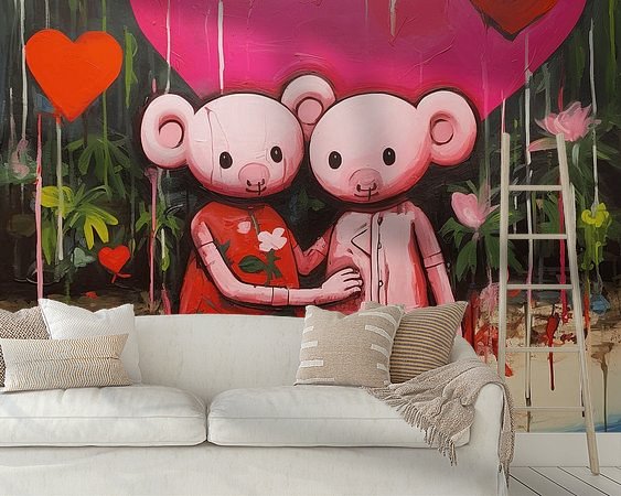 Example of the artwork in a room