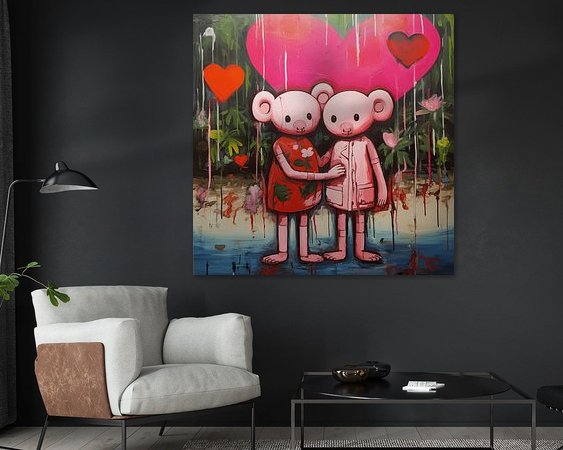 Example of the artwork in a room