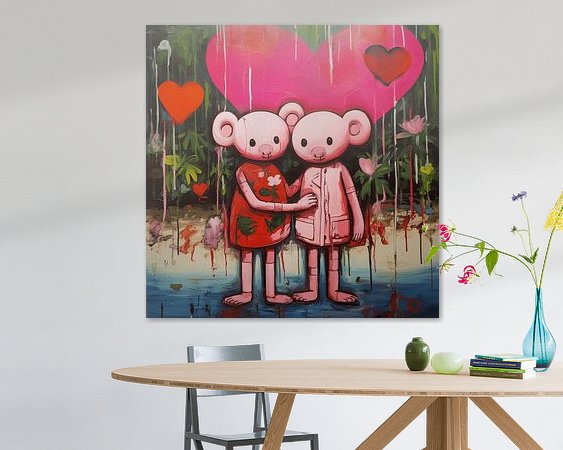 Example of the artwork in a room