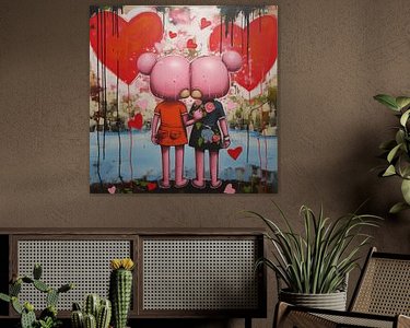 Example of the artwork in a room