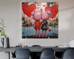 Example of the artwork in a room
