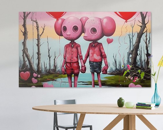 Example of the artwork in a room