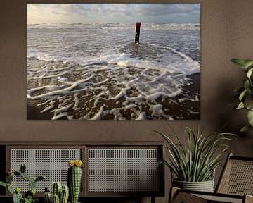 Strandpfosten auf Texel von Antwan Janssen