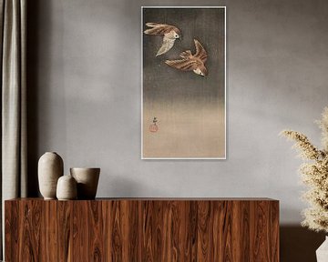 Ohara Koson - Sparrows in the snow (edited) by Peter Balan