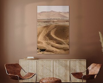 Les dunes de sable ondulantes de Sossusvlei sur Leen Van de Sande