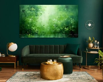 Groen Abstract van Dakota Wall Art