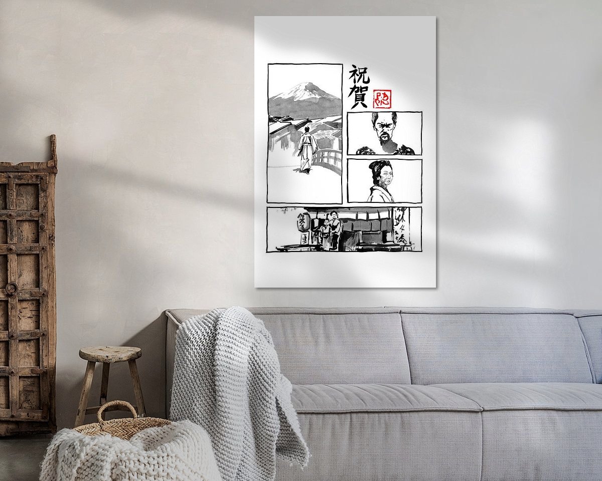 Example of the artwork in a room