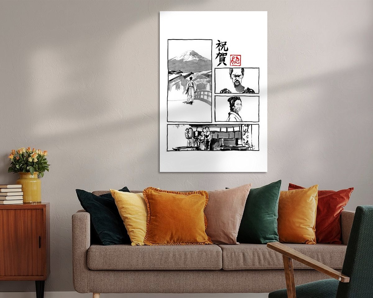 Example of the artwork in a room