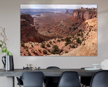 Panoramafoto van Canyonlands, Ruige landschapsfoto, Nationaal Park VS van Martijn Schrijver