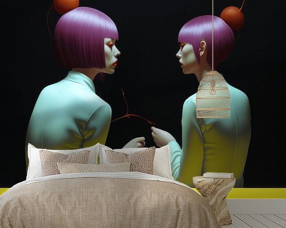 Example of the artwork in a room