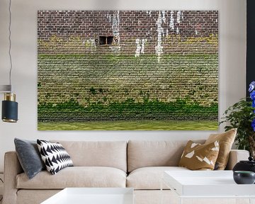 Brick quay wall by Frans Blok