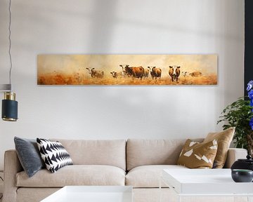 Cow Modern 99963 by ARTEO Paintings