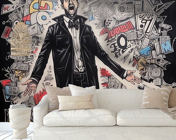 Example of the artwork in a room