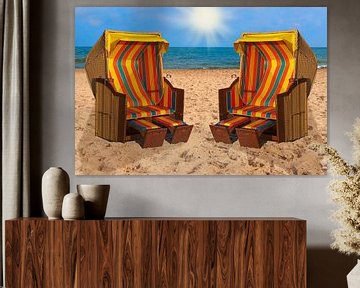  Baltic Sea beach chairs van Gunter Kirsch