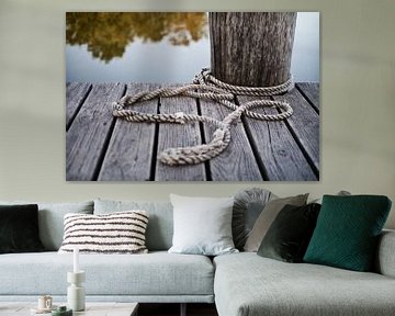 Rope on a pier