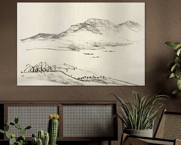 Hine Taizan - motief uit "Album met vijftien inktschilderijen" van Peter Balan