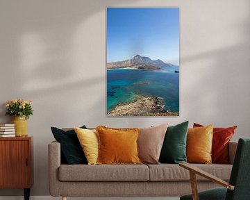 Blick auf die Insel Petalouda von Gramvoussa, Kreta | Reisefotografie von Kelsey van den Bosch